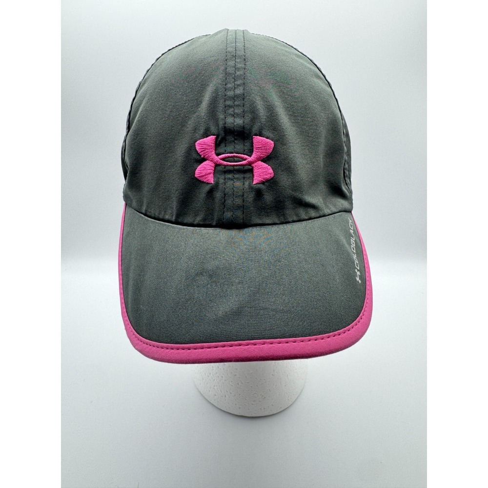 Under Armour Coldblack Hat Womens OSFA Gray Pink UV Protection Athletic‎ Cap